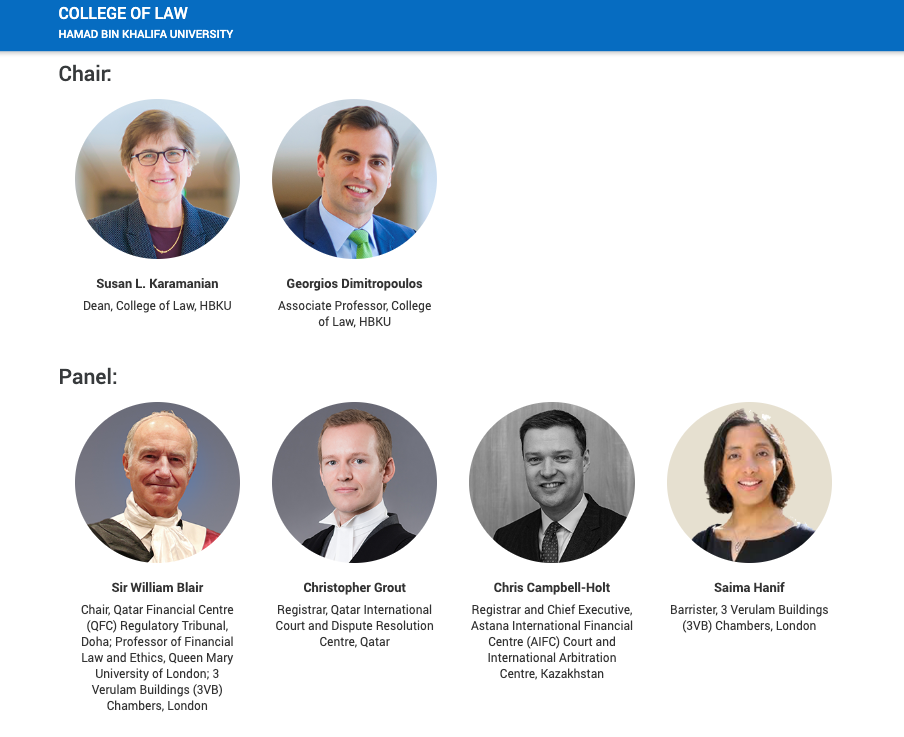 HBKU QFC Regulatory Tribunal Financial Zones Webinar