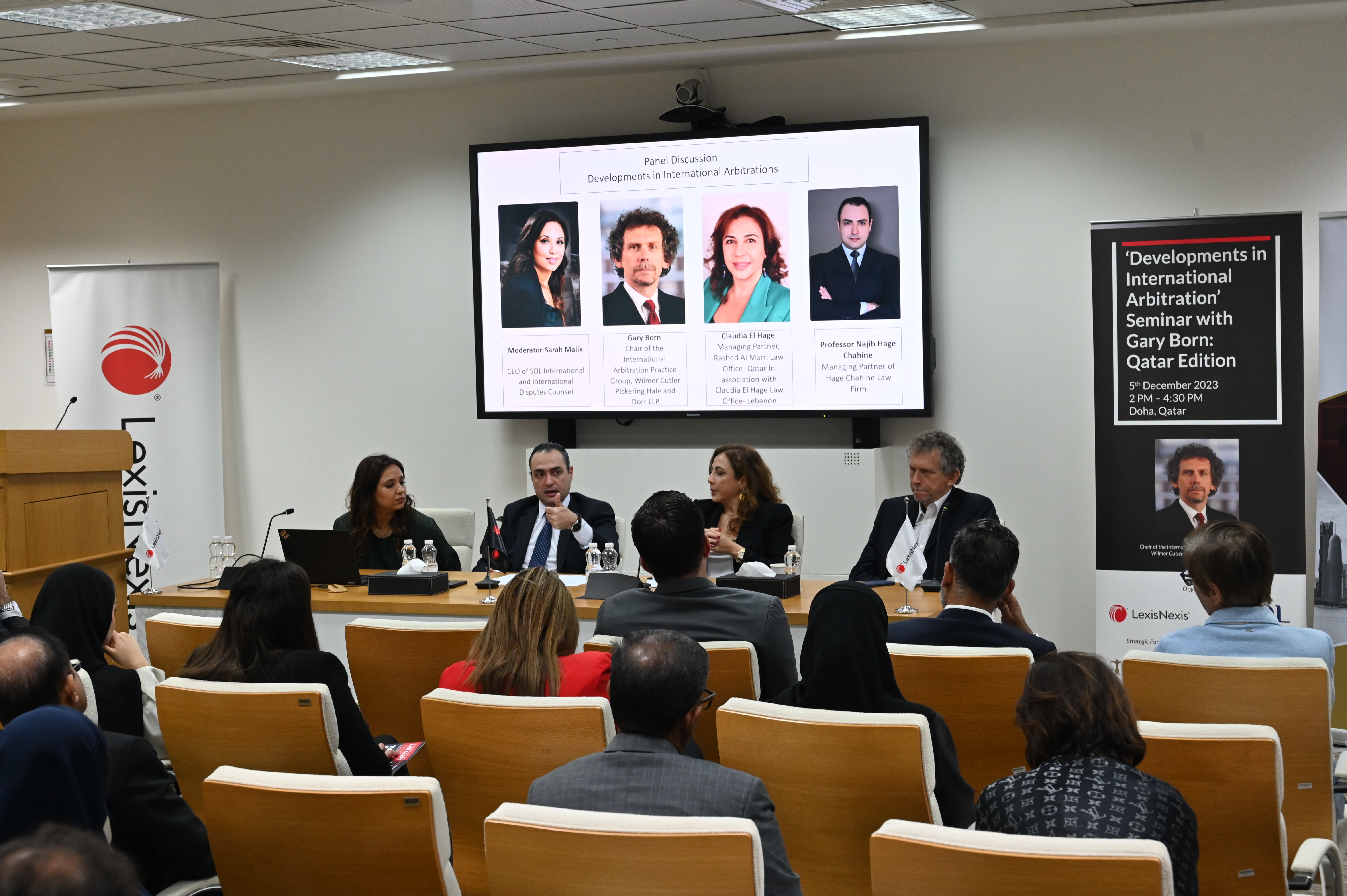  QICDRC Sponsored and Hosted the "Developments in International Arbitration" Seminar with Gary Born: Qatar Edition